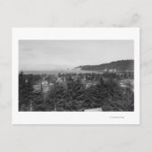 オレゴン州ウォルドポートのタウンビューウエストを見る ポストカード (正面)