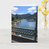 オレゴン州ウンプカ川 カード (黄色い花)