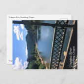 オレゴン州ウンプカ川 ポストカード (正面/裏面)