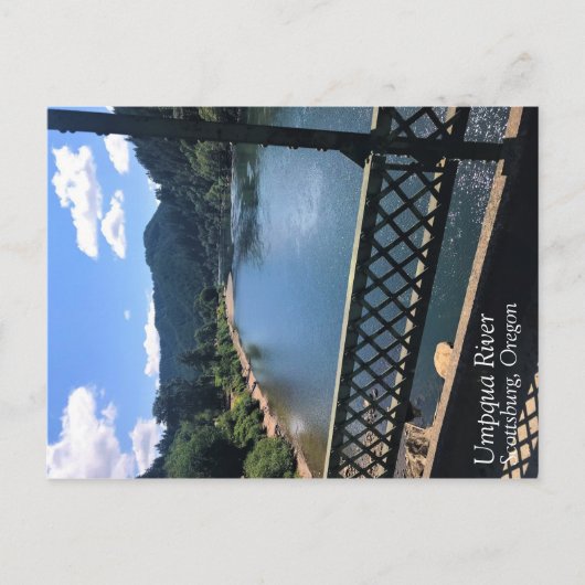 オレゴン州ウンプカ川 ポストカード (正面)