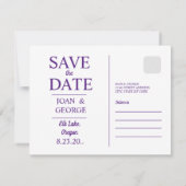 オレゴン州エルク湖 セーブザデート (裏面)