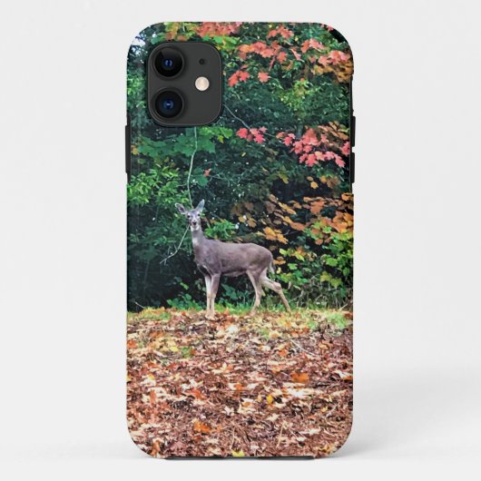 オレゴン州オレゴンの森の鹿 Case-Mate iPhoneケース (裏面)