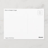 オレゴン州オレゴン州の冬の海岸 ポストカード (裏面)