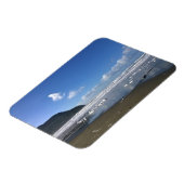 オレゴン州オレゴン州の冬の海岸 マグネット (左側)