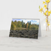 オレゴン州クラカマス川 カード (黄色い花)