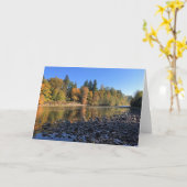 オレゴン州クラカマス川 カード (黄色い花)