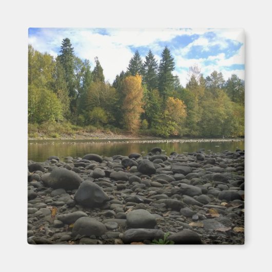 オレゴン州クラカマス川 マグネット (正面)