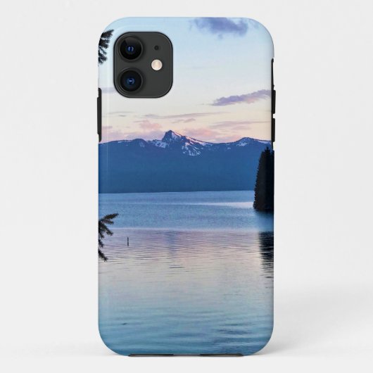 オレゴン州クレセント湖での夕日 Case-Mate iPhoneケース (裏面)