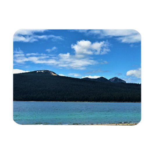 オレゴン州クレセント湖の景色 マグネット (横)