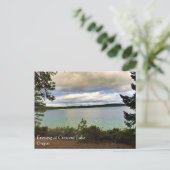 オレゴン州クレセント湖はがき ポストカード (スタンド正面)