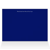 オレゴン州クレーターレイククリスマス金ゴールドグリッターカード (内部横(上))