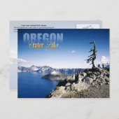 オレゴン州クレーター湖国立公園 ポストカード (正面/裏面)