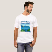 オレゴン州クレーター湖国立公園 Tシャツ (正面フル)
