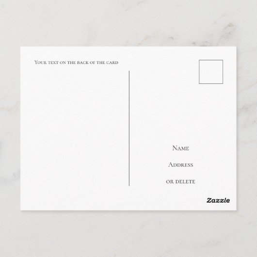 オレゴン州クレーター湖航海の魚はがき ポストカード (裏面)