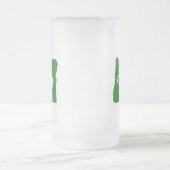 オレゴン州グリーン フロストグラスビールジョッキ (中央)