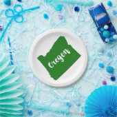 オレゴン州グリーン ペーパープレート (パーティー)