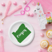 オレゴン州グリーン ペーパープレート (パーティー)