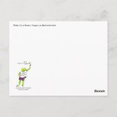 オレゴン州ケイザーのWater Lily in Black & White ポストカード (裏面)