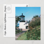 オレゴン州ケープマイレス灯台 ポストカード (正面/裏面)