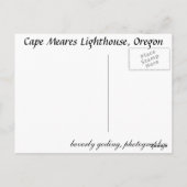 オレゴン州ケープマイレス灯台 ポストカード (裏面)