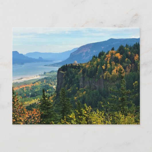 オレゴン州コロンビアリバーのビスタハウスの景色 ポストカード (正面)