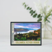 オレゴン州コロンビア川峡谷のポスター ポストカード (スタンド正面)