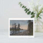 オレゴン州コロンビア川 – オネオンタの西の高速道路 ポストカード (スタンド正面)