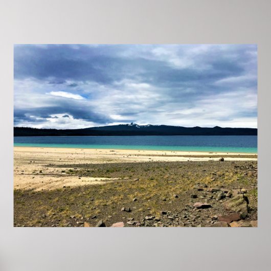 オレゴン州シマックスベイのクレセント湖 ポスター (正面)