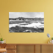 オレゴン州シーサイドのビーチシーンから水写真 キャンバスプリント (インサイチュ (リビング))