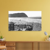 オレゴン州シーサイドのビーチシーン（航空写真） キャンバスプリント (インサイチュ (リビング))