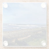 オレゴン州シーサイドの入り江 ガラスコースター (裏面)