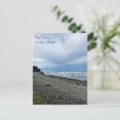 オレゴン州シーサイドの入り江 ポストカード (スタンド正面)