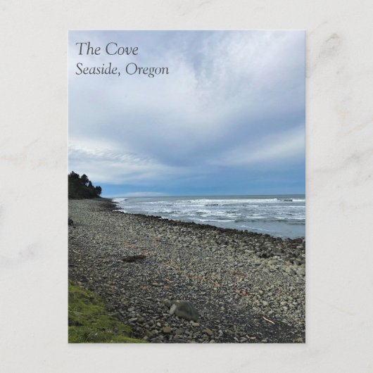 オレゴン州シーサイドの入り江 ポストカード (正面)