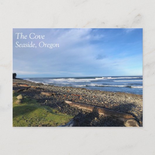 オレゴン州シーサイドの入り江 ポストカード (正面)