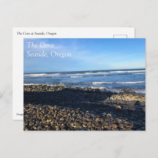 オレゴン州シーサイドの入り江 ポストカード (正面/裏面)