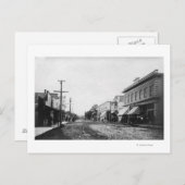 オレゴン州シーサイドメイン通りビュー写真 ポストカード (正面/裏面)