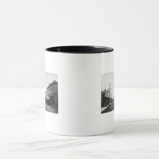 オレゴン州シーサイドメイン通りビュー写真 マグカップ (中央)