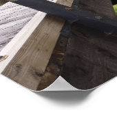 オレゴン州ジャクソンビルのマッキーの屋根付き橋 ポスター (角)