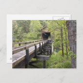 オレゴン州ジャクソンビルのマッキーの屋根付き橋 ポストカード (正面/裏面)
