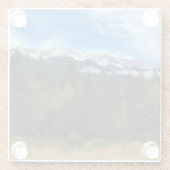 オレゴン州ジョセフ・マウンテン所長 ガラスコースター (裏面)