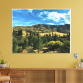 オレゴン州スネーク川の景色 キャンバスプリント (インサイチュ (リビング))