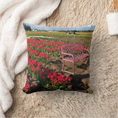 オレゴン州チューリップファーム クッション (ブランケット)