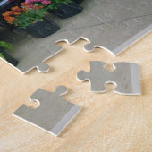 オレゴン州チューリップ付き赤トラック ジグソーパズル (側面)