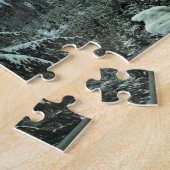 オレゴン州ティラモック州林の冬 ジグソーパズル (側面)