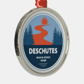 オレゴン州デシュテスワイルドアンドシーニックリバー メタルオーナメント (右)