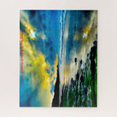 オレゴン州デポー・ベイ。クリスマスの挨拶 ジグソーパズル (縦)