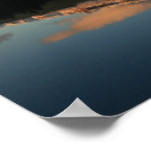 オレゴン州トリリウム湖の上のフード ポスター (角)