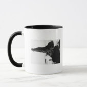 オレゴン州ニューポートの公爵夫人の岩 マグカップ (左)