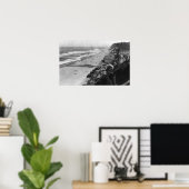 オレゴン州ネルスコットビーチシーンウォーターフロント ポスター (ホームオフィス)