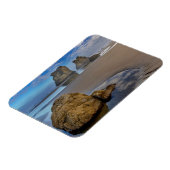 オレゴン州バンドンのバンドンビーチの海面架2 マグネット (左側)